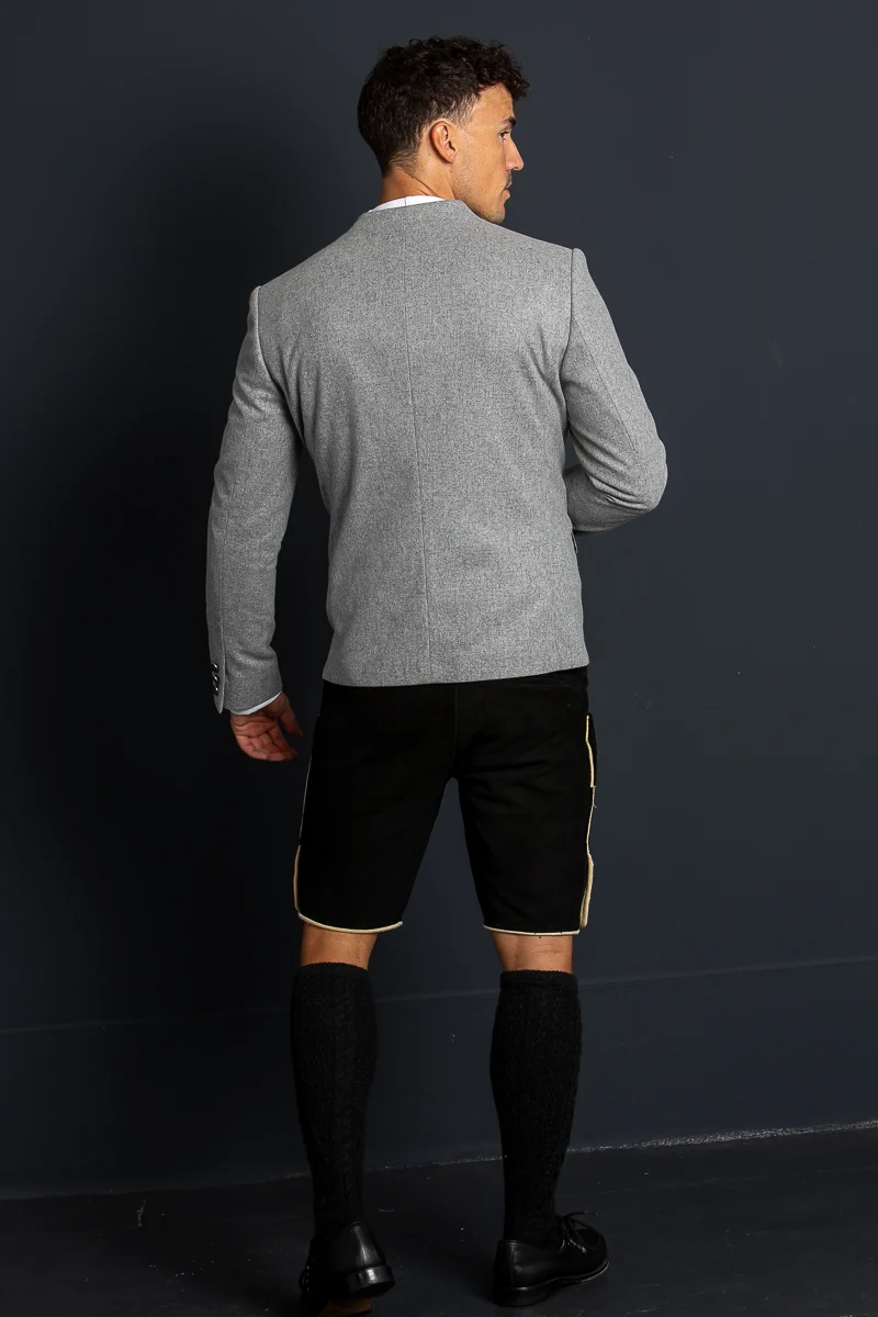 Almliebe Trachtenjanker Tschamsdara Grau