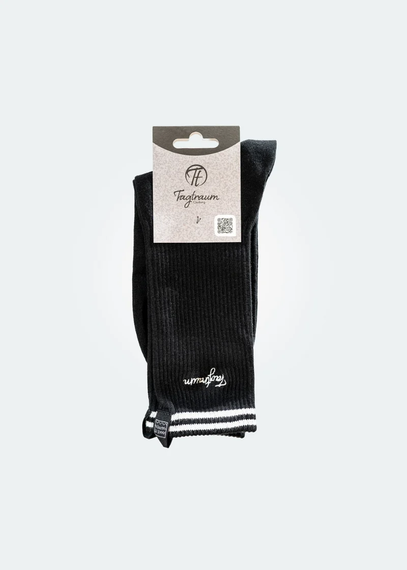 Schwarze Tennis Socken von Tagtraum Clothing
