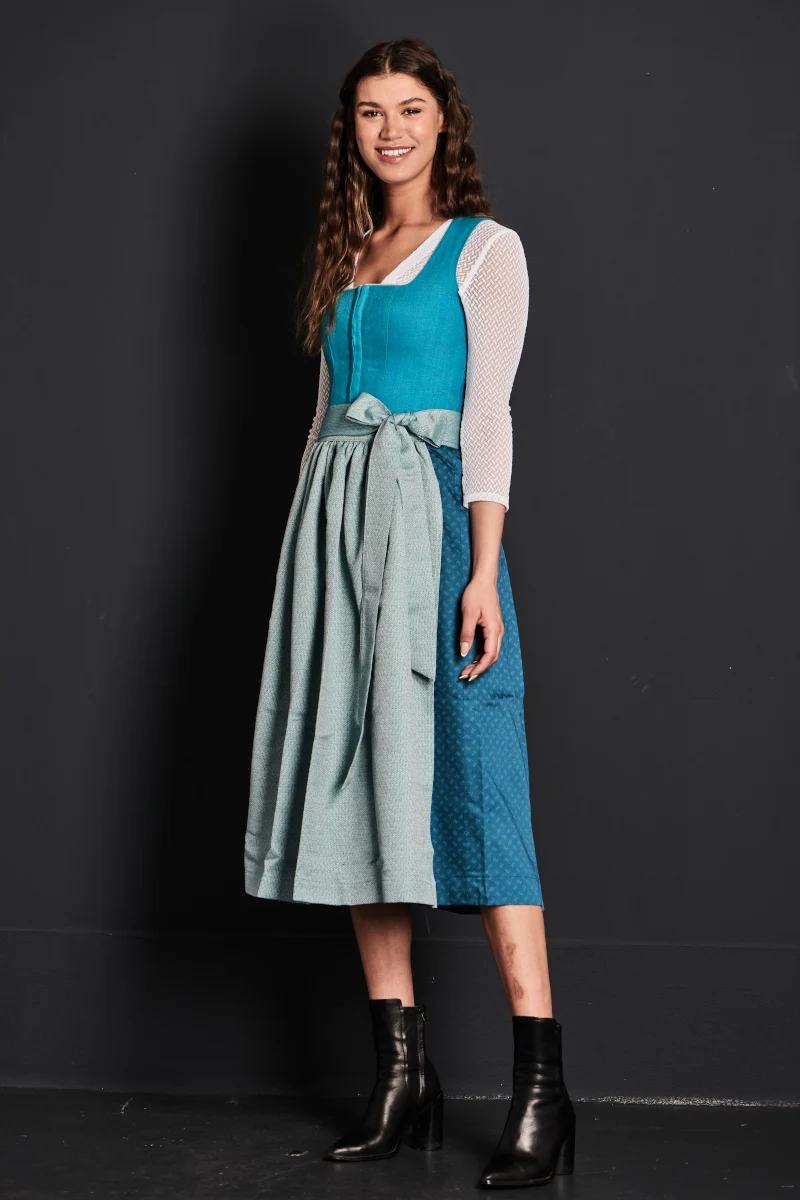 Almliebe Dirndl Fischer Vroni türkis