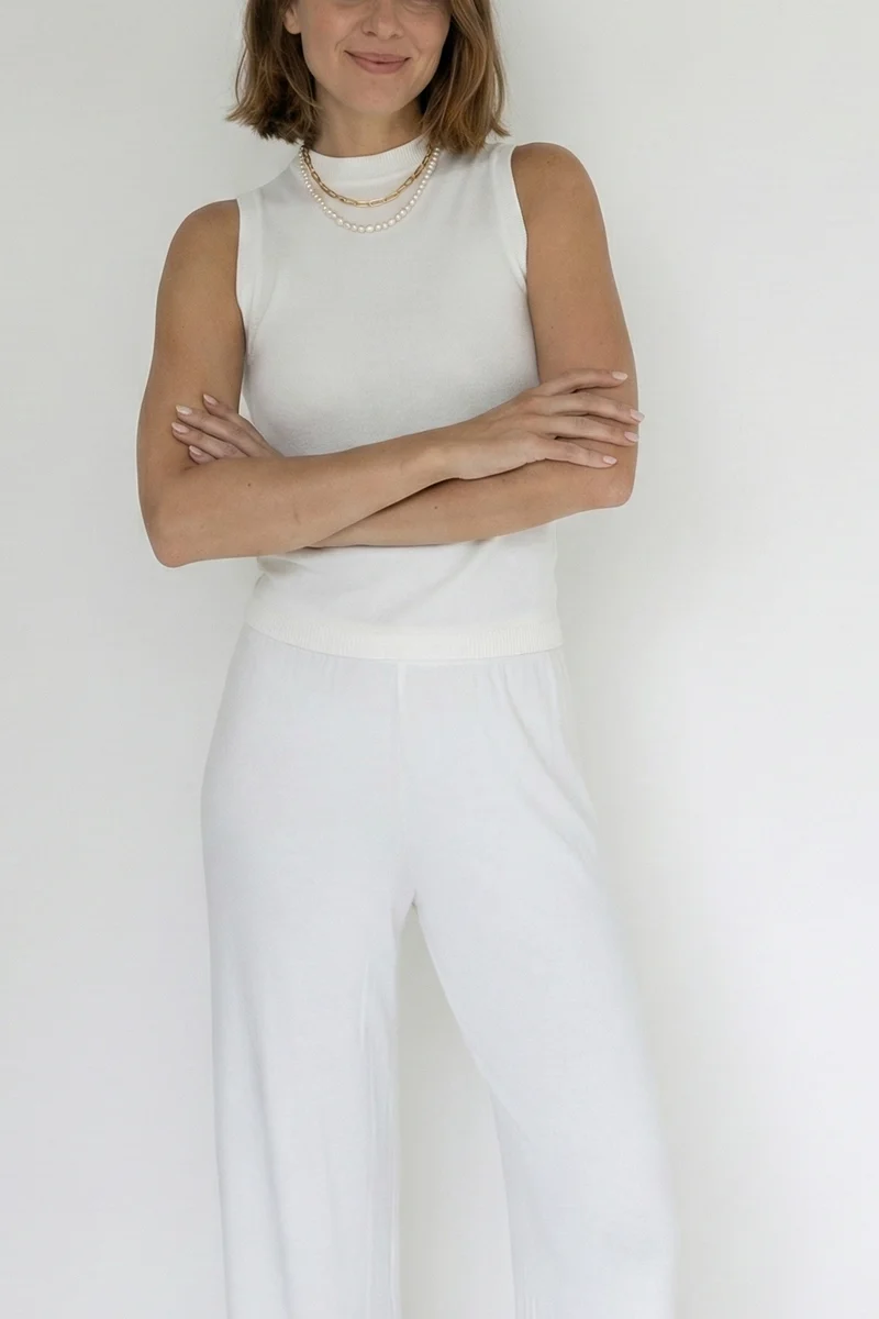 Weisses Top aus Modal von Pura Clothing