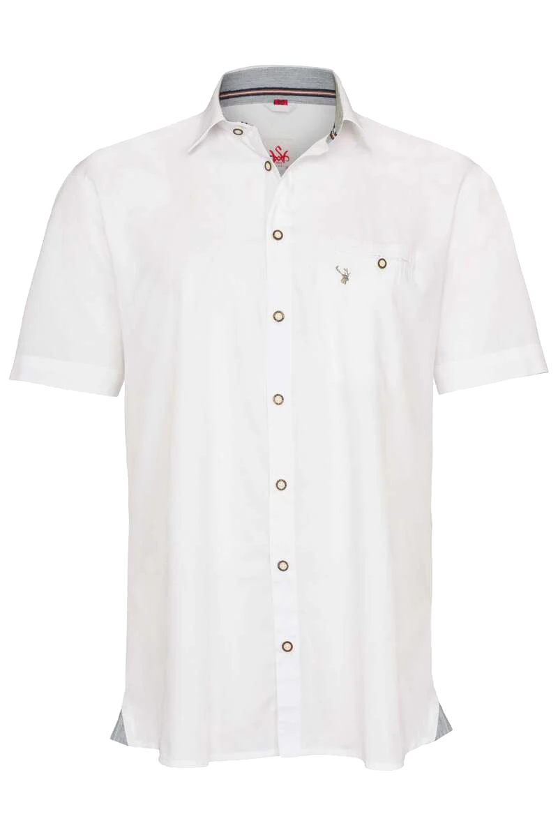 Herren Kurzarm Trachtenhemd Slim fit