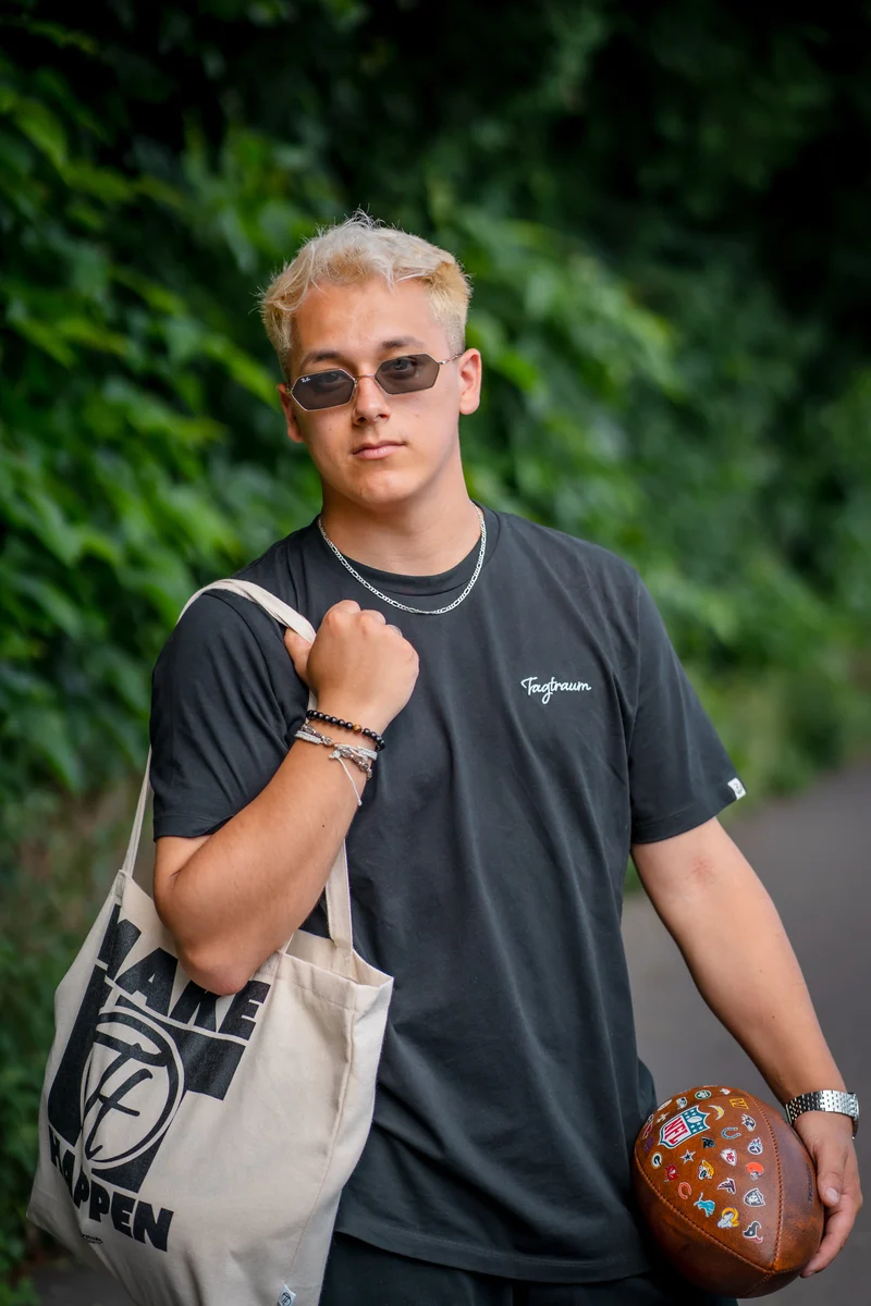 Schwarzes T-Shirt 3er-Set aus 100% Bio-Baumwolle von Tagtraum Clothing