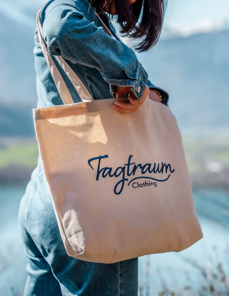 Beige Stofftasche Tagtraum aus 100% Bio-Baumwolle von Tagtraum Clothing