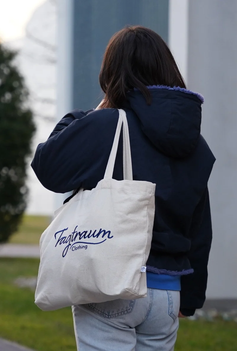 Beige Stofftasche Tagtraum aus 100% Bio-Baumwolle von Tagtraum Clothing