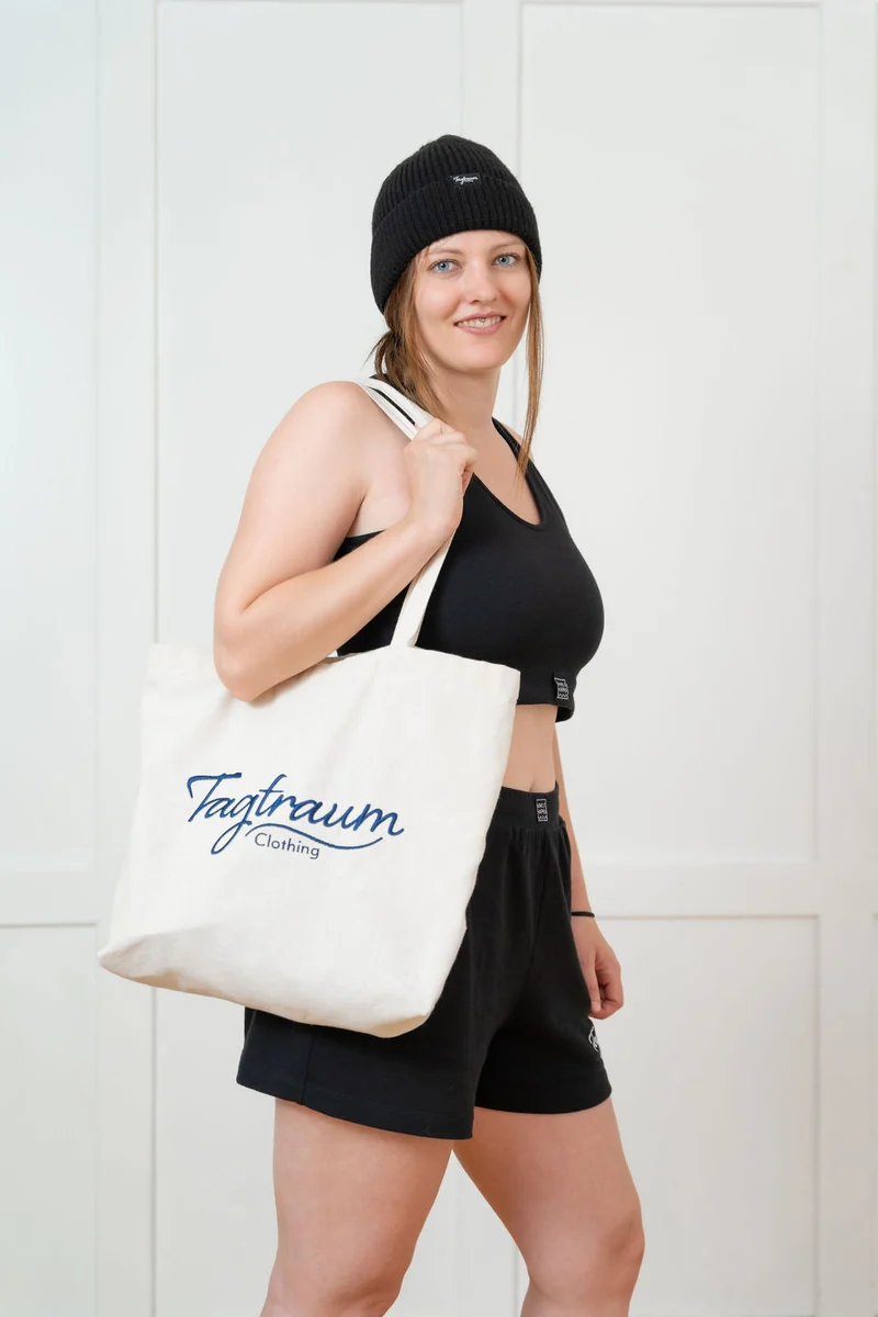 Beige Stofftasche Tagtraum aus 100% Bio-Baumwolle von Tagtraum Clothing