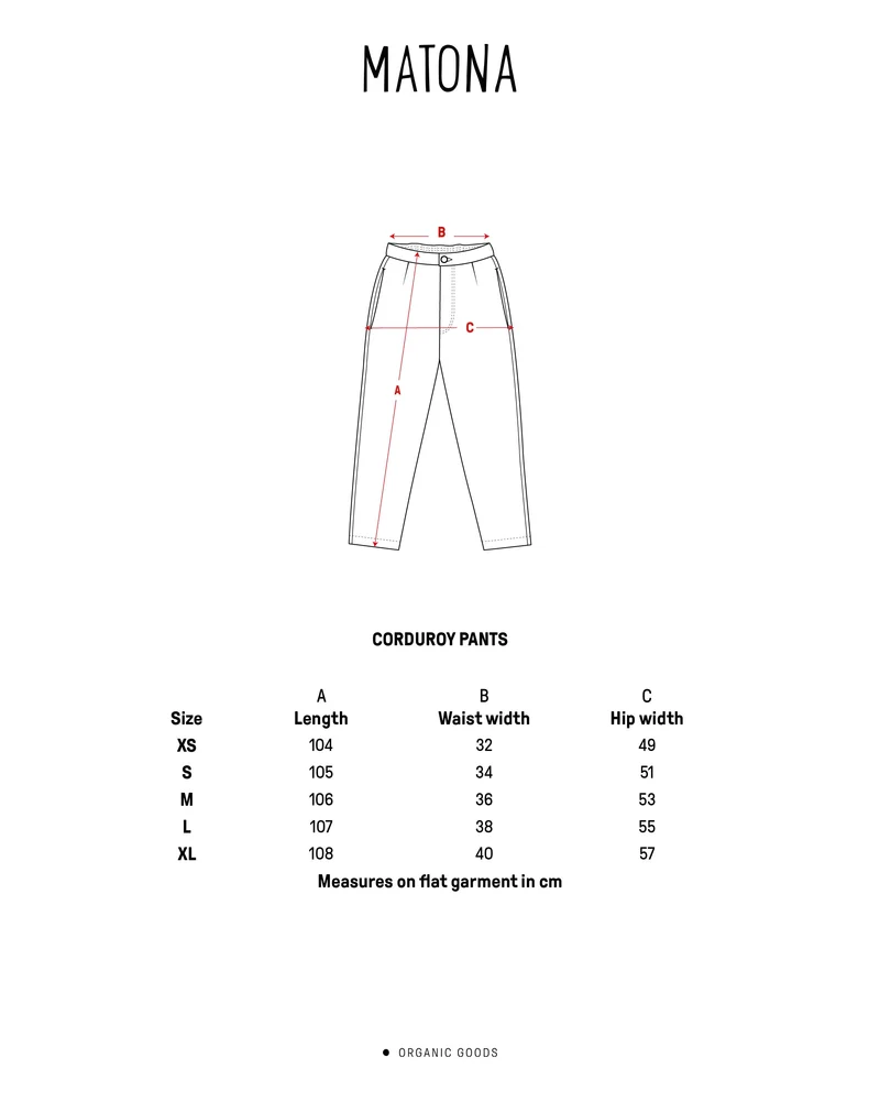 Hellbraune Kordhose marmot aus 100% Bio-Baumwolle von Matona