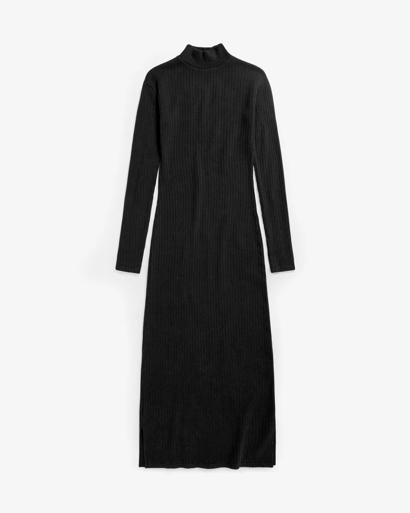 Schwarzes Kleid aus 100% Bio-Baumwolle von Rotholz