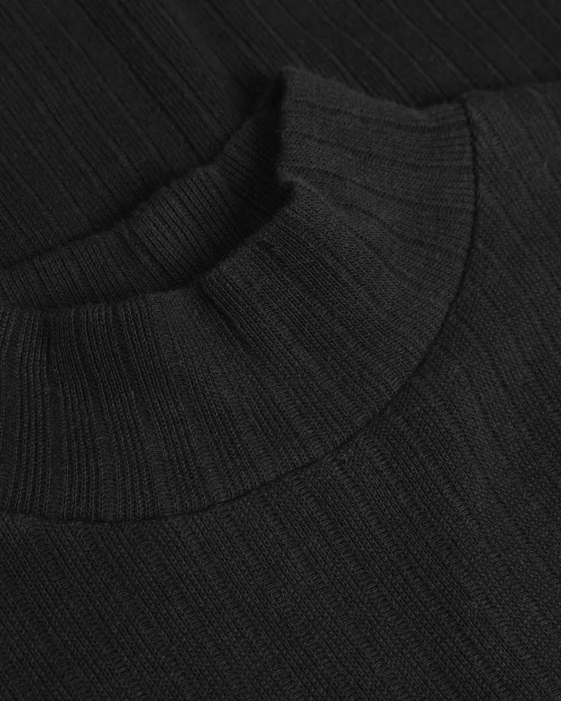 Schwarzes Kleid aus 100% Bio-Baumwolle von Rotholz