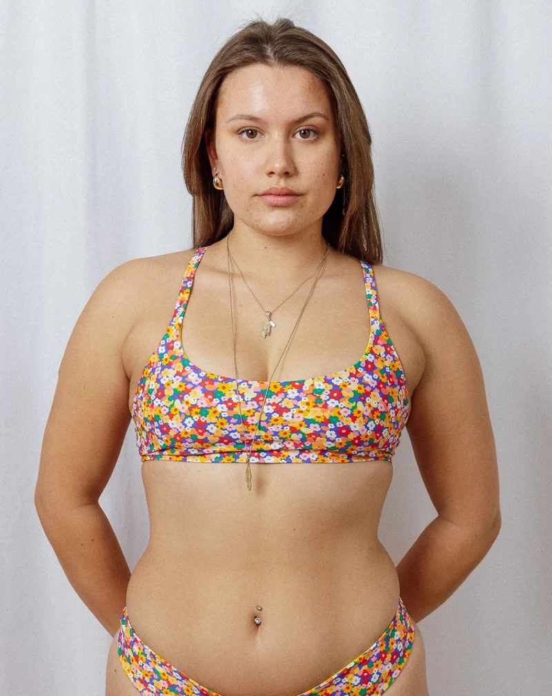 Buntes Bikini-Oberteil Camilo aus recyceltem Kunststoff von Tias & Olives