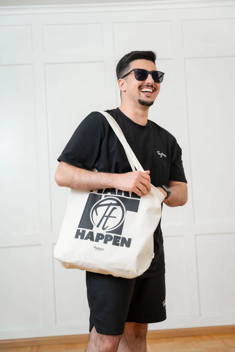 Stofftasche Make It Happen aus 100% Bio-Baumwolle von Tagtraum Clothing