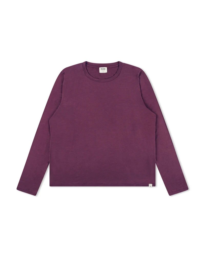 Violettes Langarmshirt aubergine aus Modal von Matona