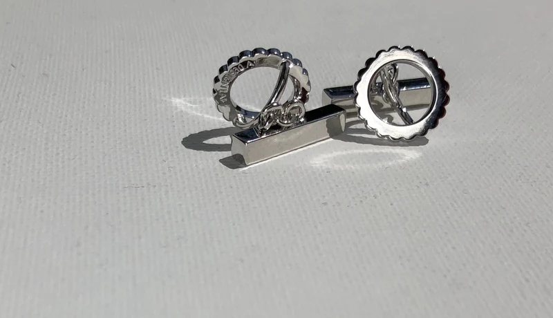 Manschettenknöpfe Gemelli INGRANAGGI aus Silber von V Design Lab