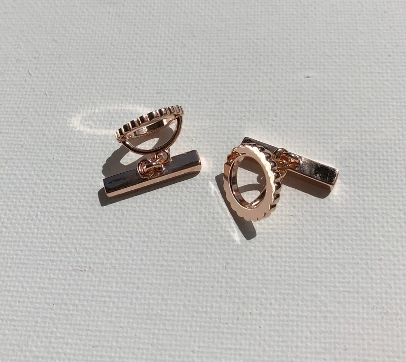 Manschettenknöpfe Gemelli INGRANAGGI aus Silber von V Design Lab