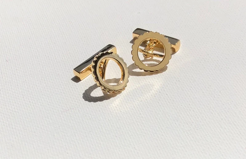 Manschettenknöpfe Gemelli INGRANAGGI aus Silber von V Design Lab
