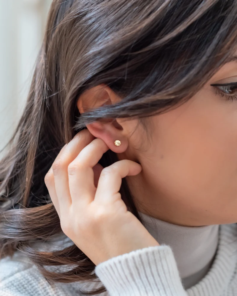 Ohrstecker FLOWER POWER Mini Stud aus Silber von V Design Lab