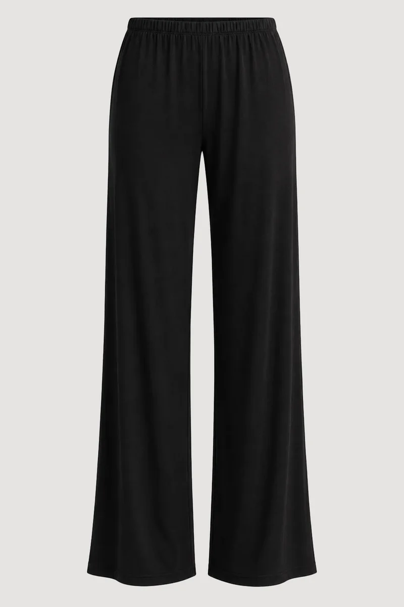 Schwarze Hose Rib aus Modal von Pura Clothing