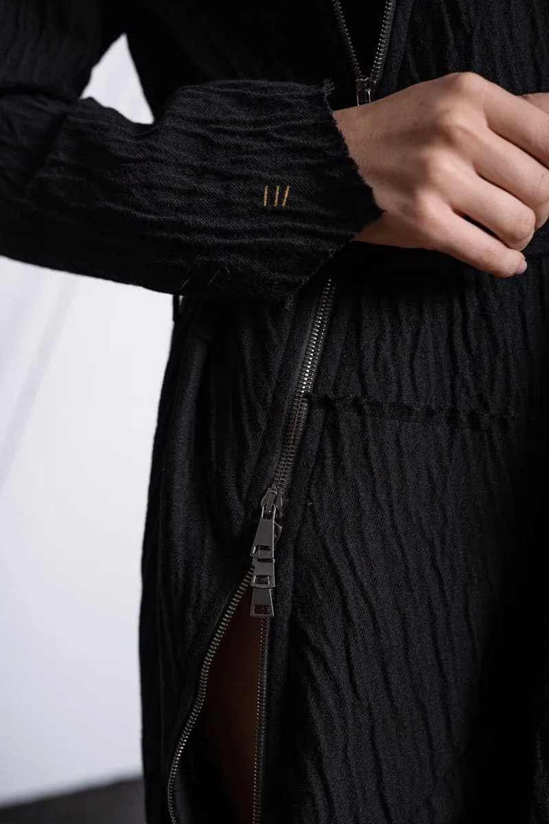 eigensinnig wien | Mallarmé | Schwarzer Jumpsuit mit Haremshose für Damen und Herren