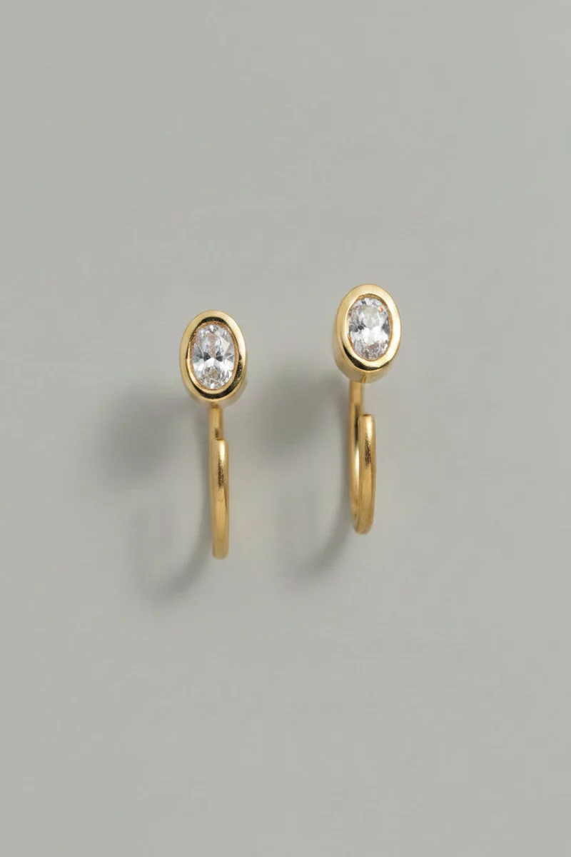 Ohrringe Zirconia ESSENTIALS aus Gold von V Design Lab