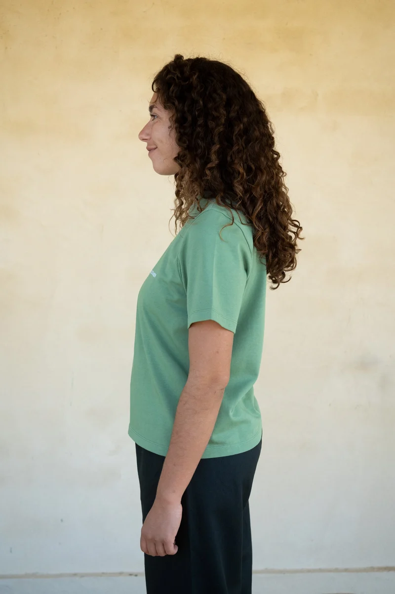 Salbeigrünes Heavy T-Shirt Jonna aus Bio-Baumwolle von Salzwasser