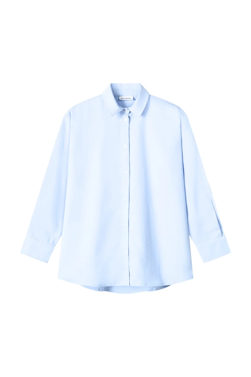 Hellblaues Hemd Brisa aus Leinen-Tencel von Salzwasser