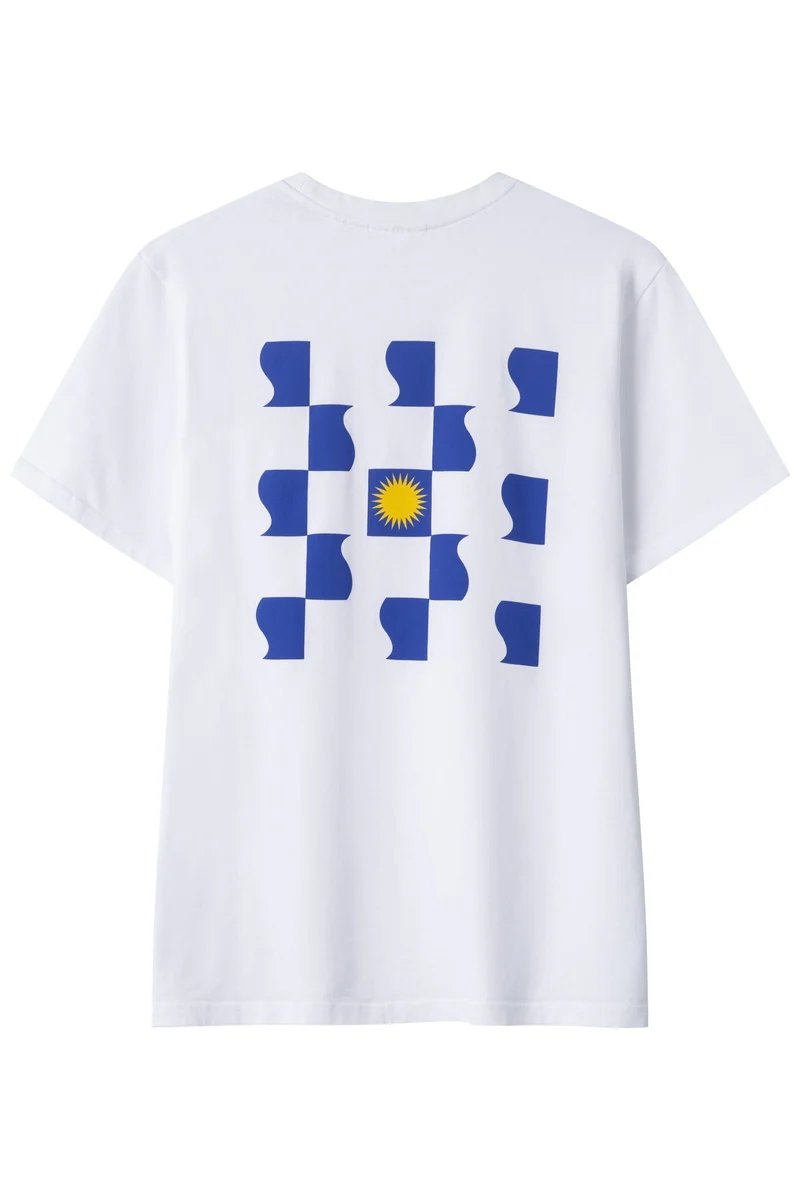 Weisses T-Shirt Atlantis aus Bio-Baumwolle von Sickfaces x SALZWASSER