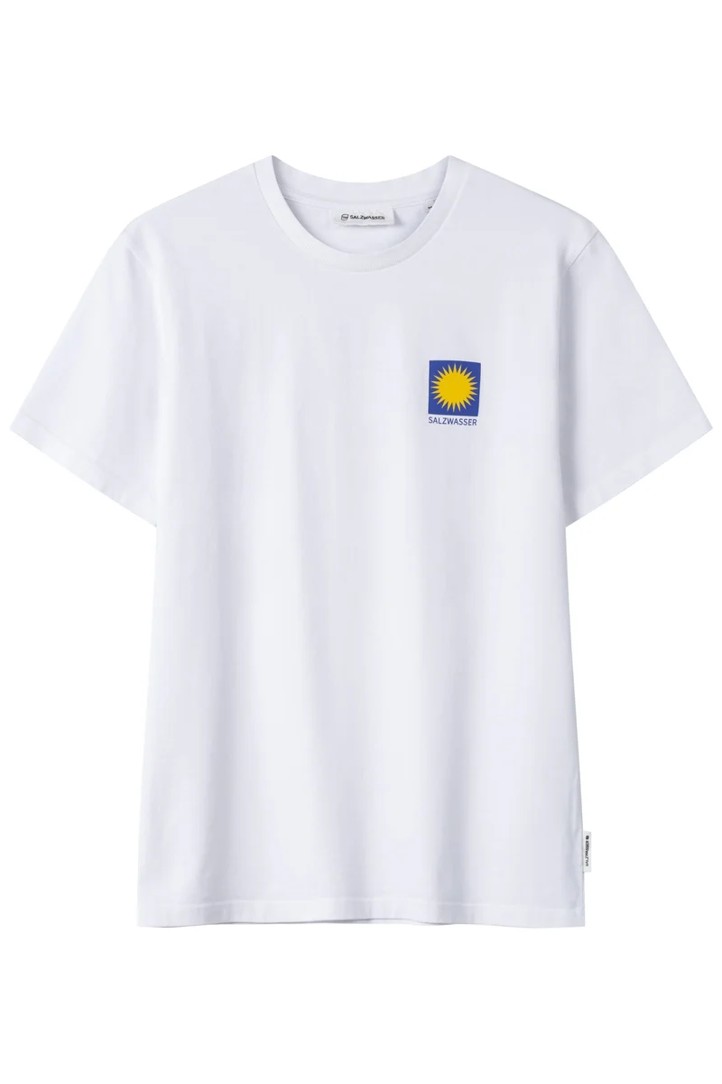 Weisses T-Shirt Atlantis aus Bio-Baumwolle von Sickfaces x SALZWASSER