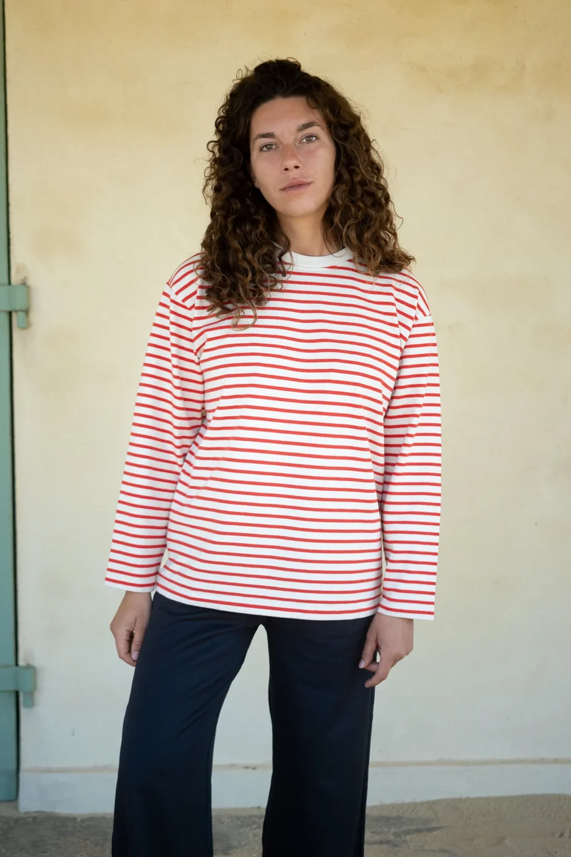 Gestreiftes Langarmshirt Stina aus Bio-Baumwolle von Salzwasser