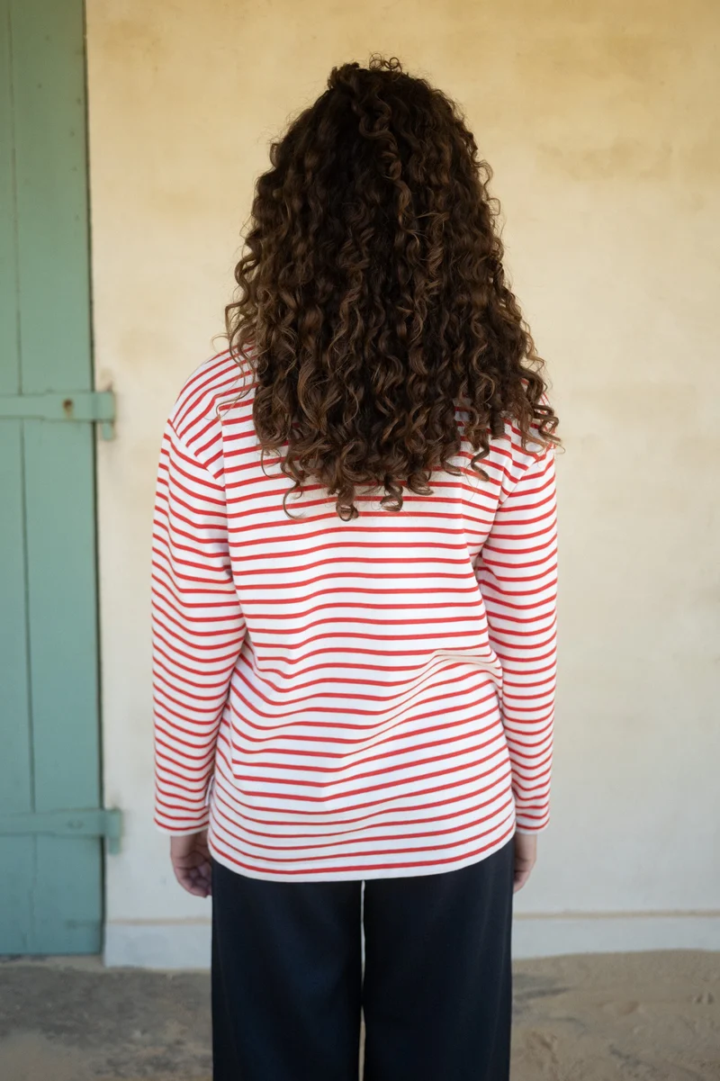 Gestreiftes Langarmshirt Stina aus Bio-Baumwolle von Salzwasser