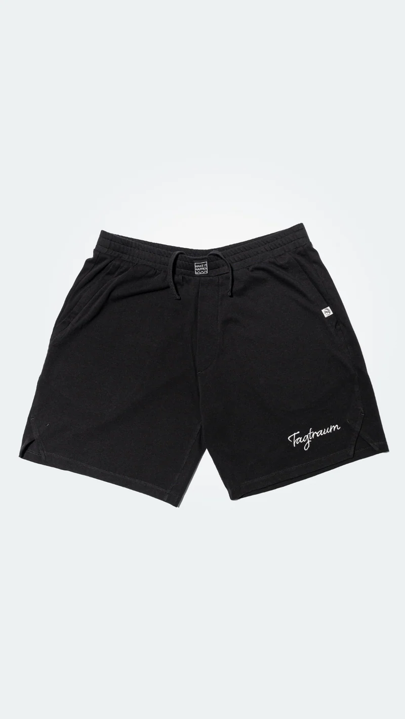 Schwarze Shorts aus 100% Bio-Baumwolle von Tagtraum Clothing