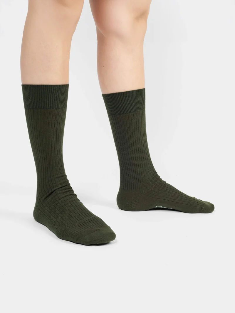 Ribbed Olive Green