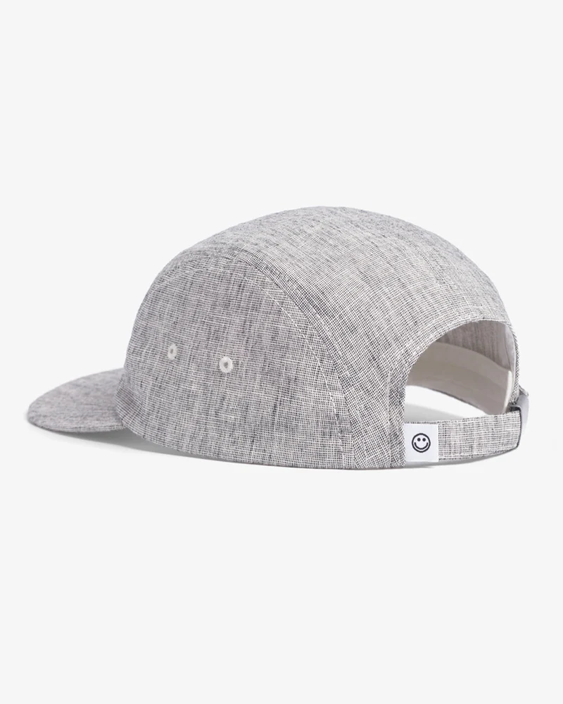 Graues Cap Logo 5 Panel aus 100% Bio-Baumwolle von Rotholz