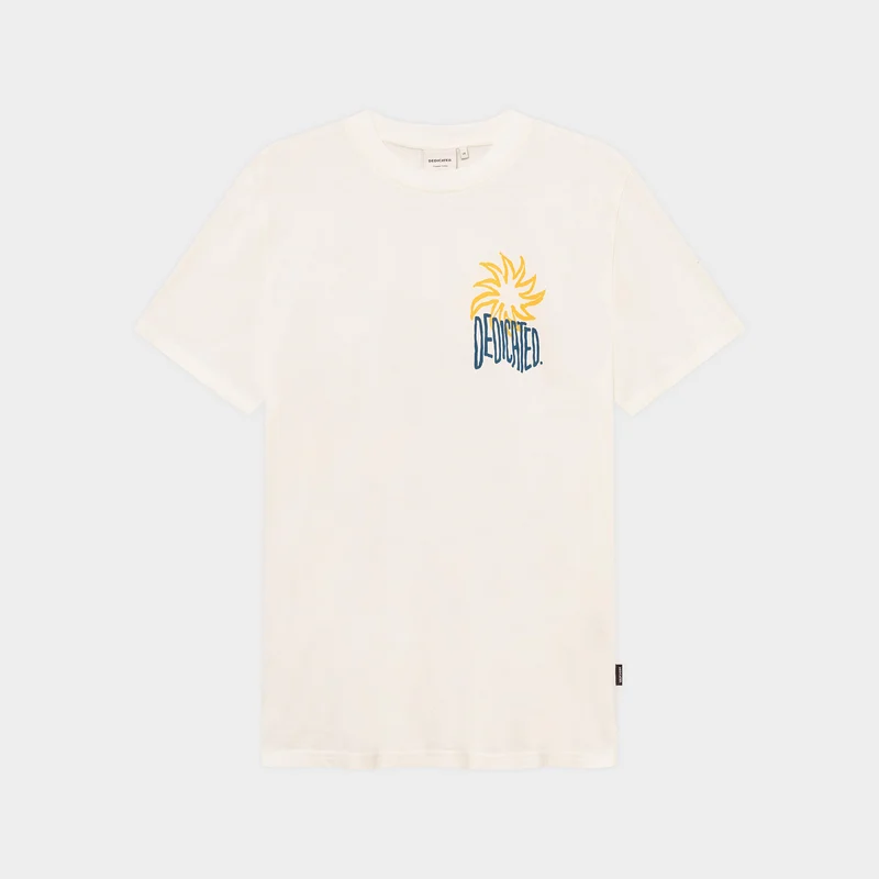 T-Shirt Stockholm Sun and Sea 100% Bio Baumwolle in offwhite