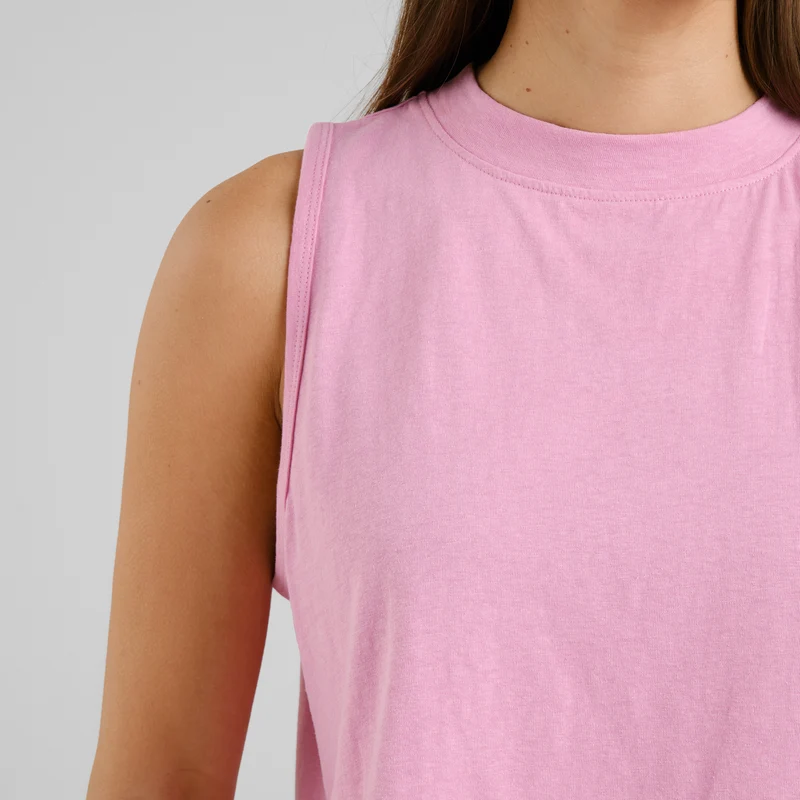 Crop-Top Namsos in pink aus Bio Baumwolle und Hanf von Dedicated