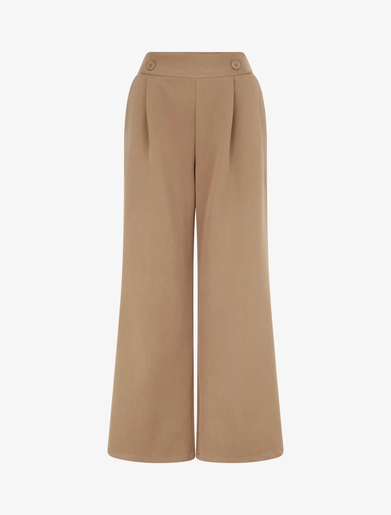 Uni Hose mit elastischem Bund - Kamel