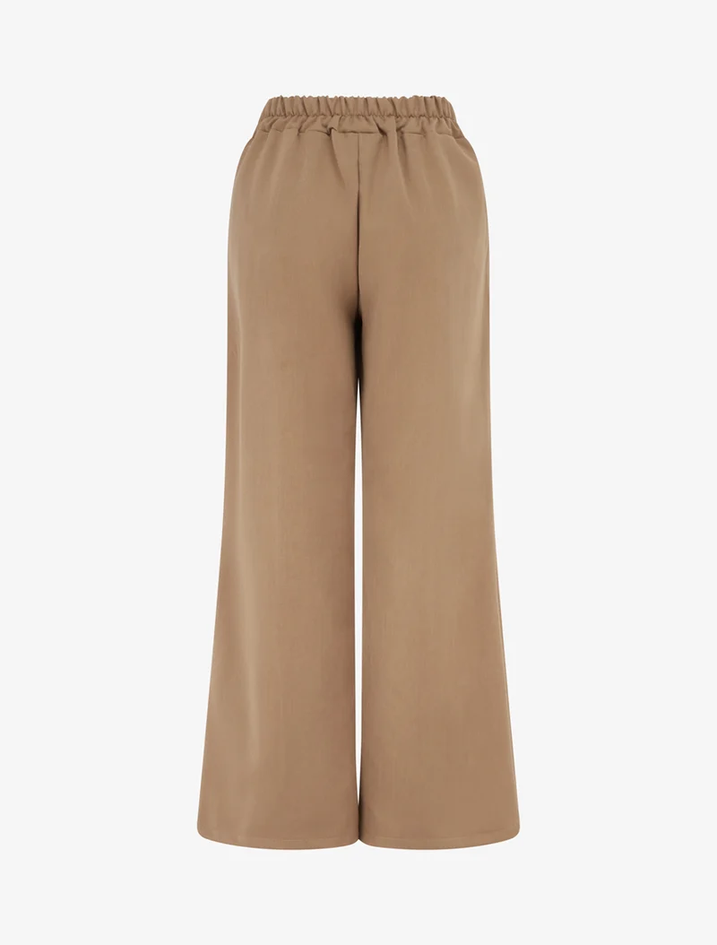 Uni Hose mit elastischem Bund - Kamel