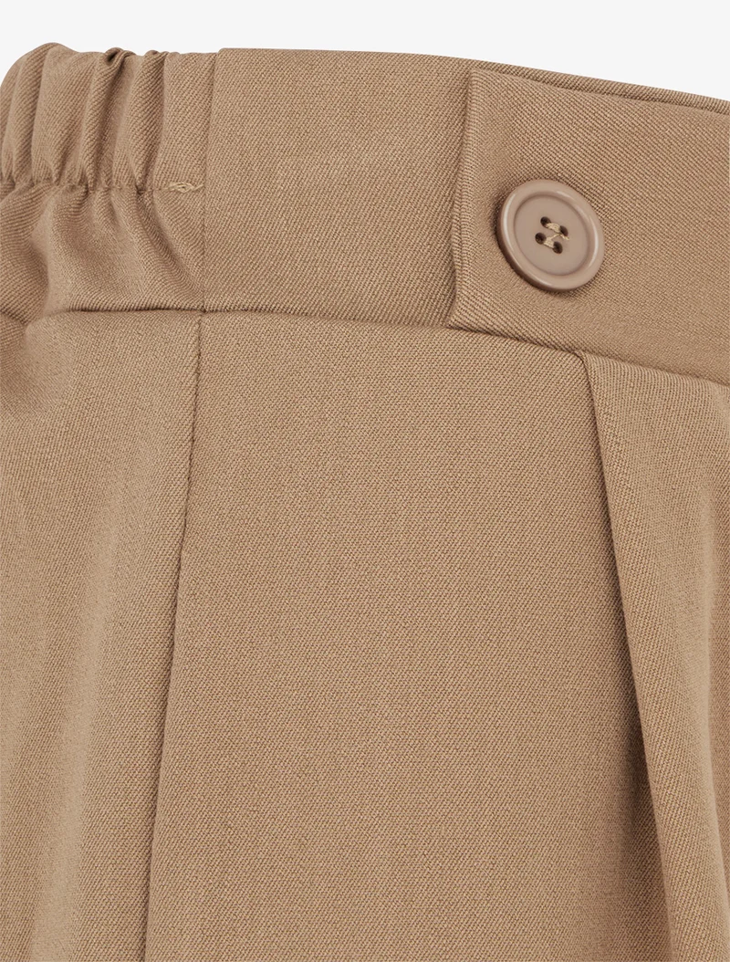 Uni Hose mit elastischem Bund - Kamel