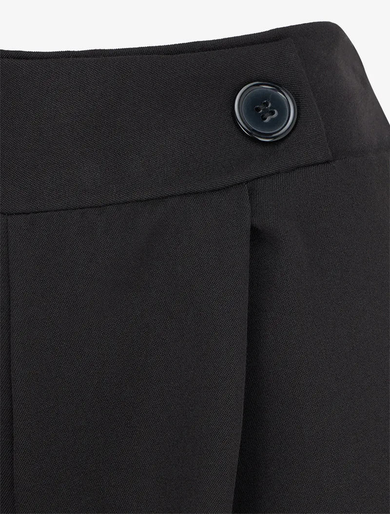 Uni Hose mit elastischem Bund - Schwarz