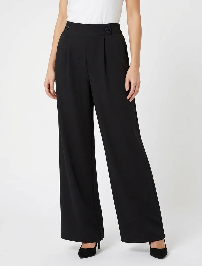 Uni Hose mit elastischem Bund - Schwarz
