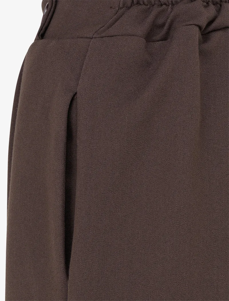 Uni Hose mit elastischem Bund - Braun