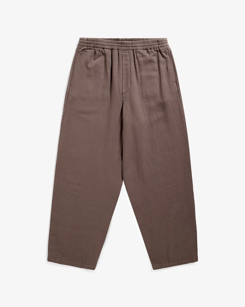 Braune Weite Hose aus 100% Bio- Baumwolle von Rotholz