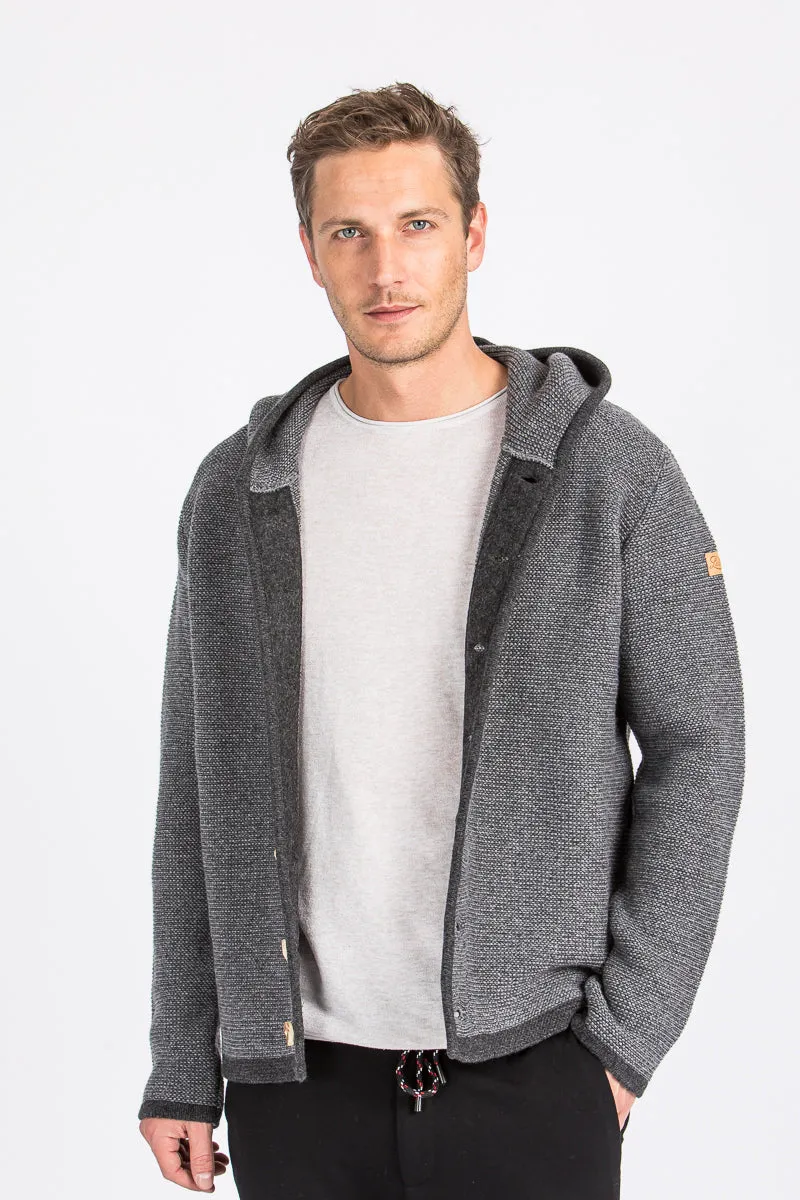 Liebling Kapuzenjanker Thomas grau meliert