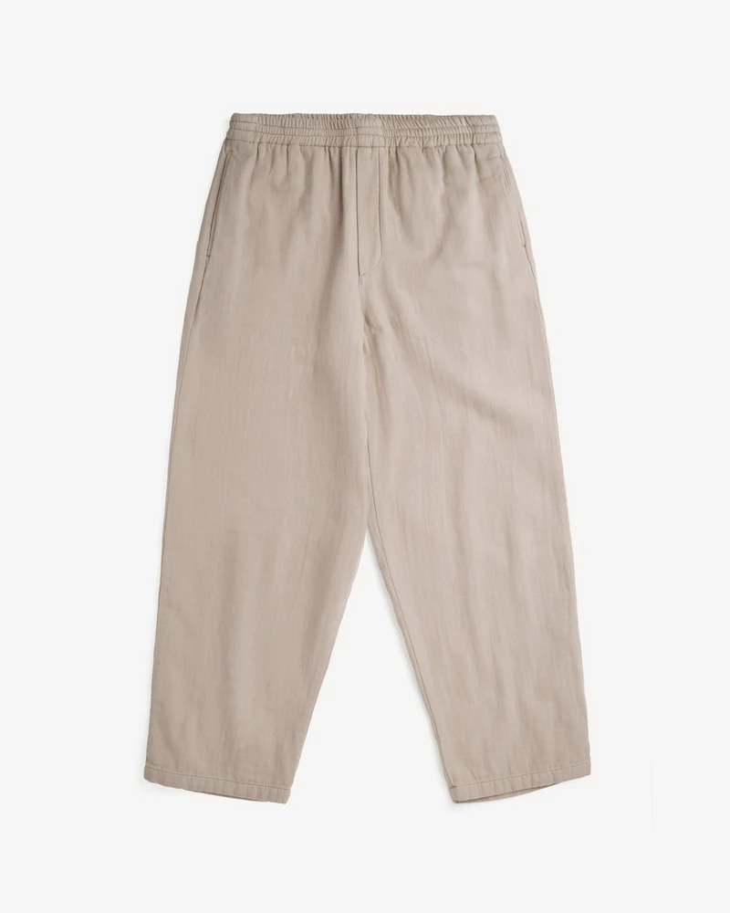 Beige Weite Hose aus 100% Bio-Baumwolle von Rotholz