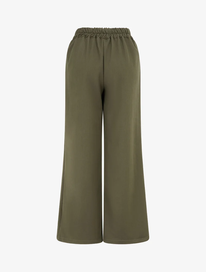 Uni Hose mit elastischem Bund - Kaki