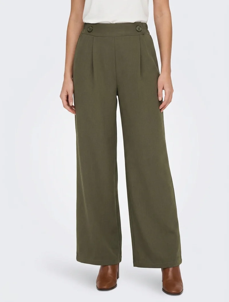 Uni Hose mit elastischem Bund - Kaki