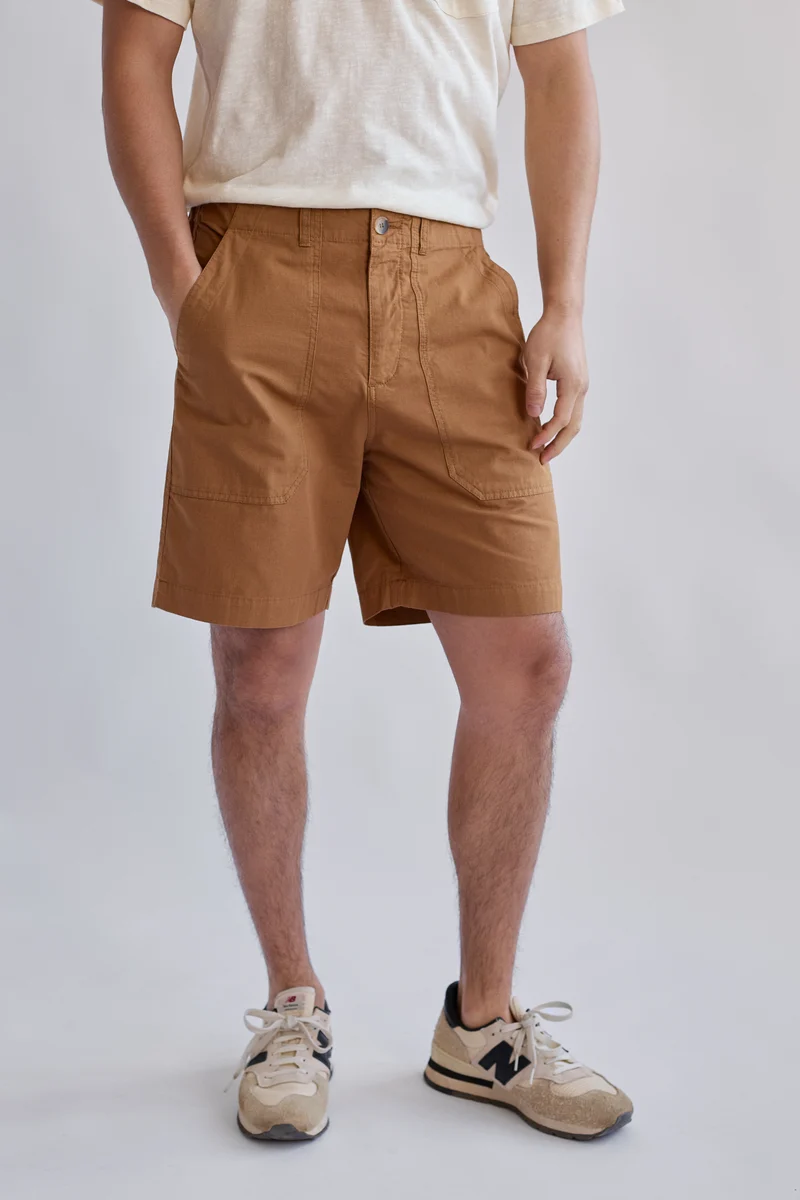 Kurze Hose GECE in braun aus Bio Baumwolle von TWOTHIRDS