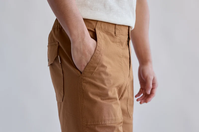 Kurze Hose GECE in braun aus Bio Baumwolle von TWOTHIRDS