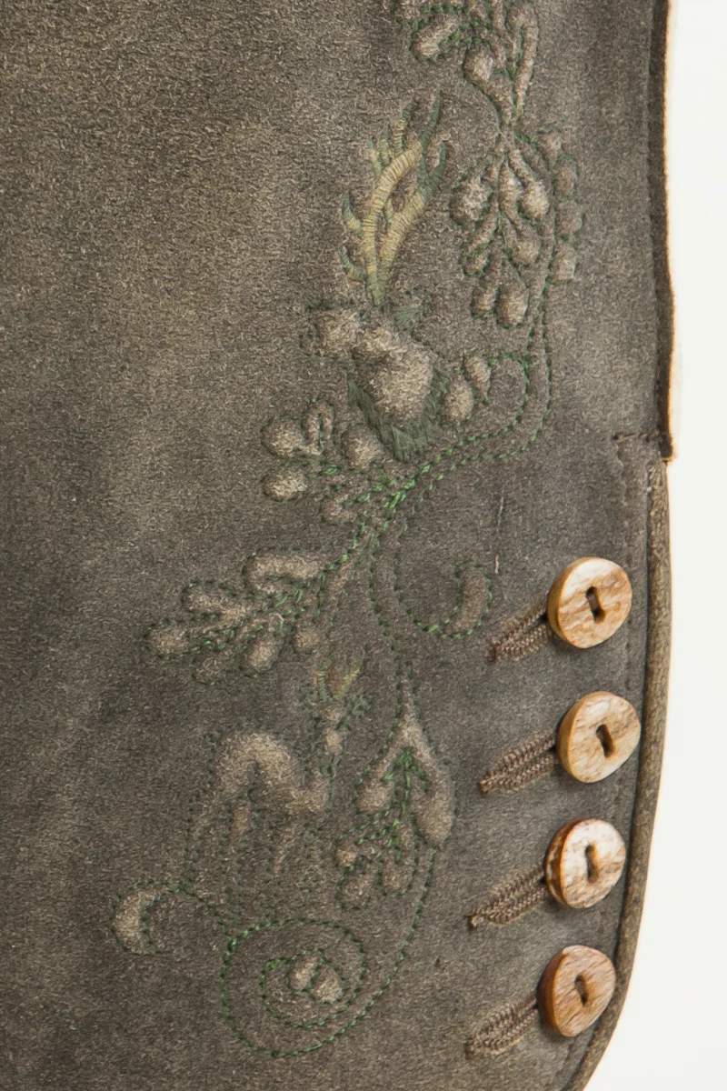 Kurze Meindl Hirschlederhose Hocharn altschwarz