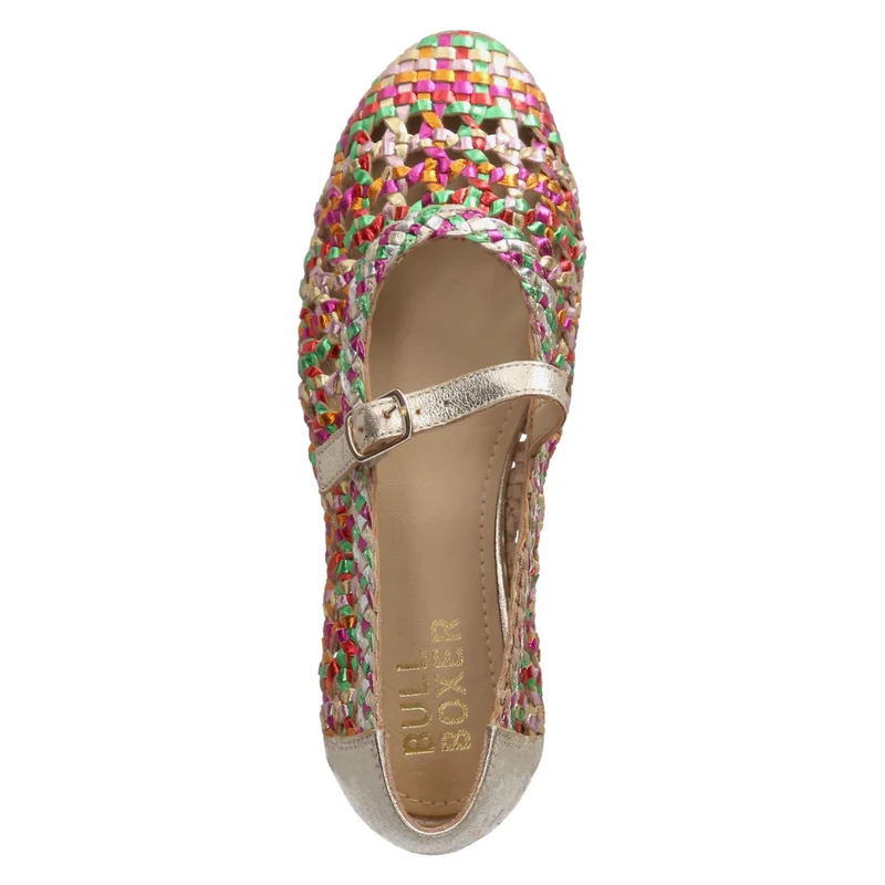 Spangenballerinas Mehrfarbig