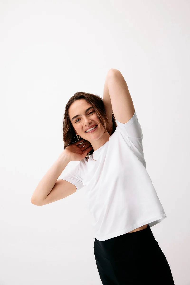 Weisses T-Shirt Neo Classic aus Lenzing von Moya Kala