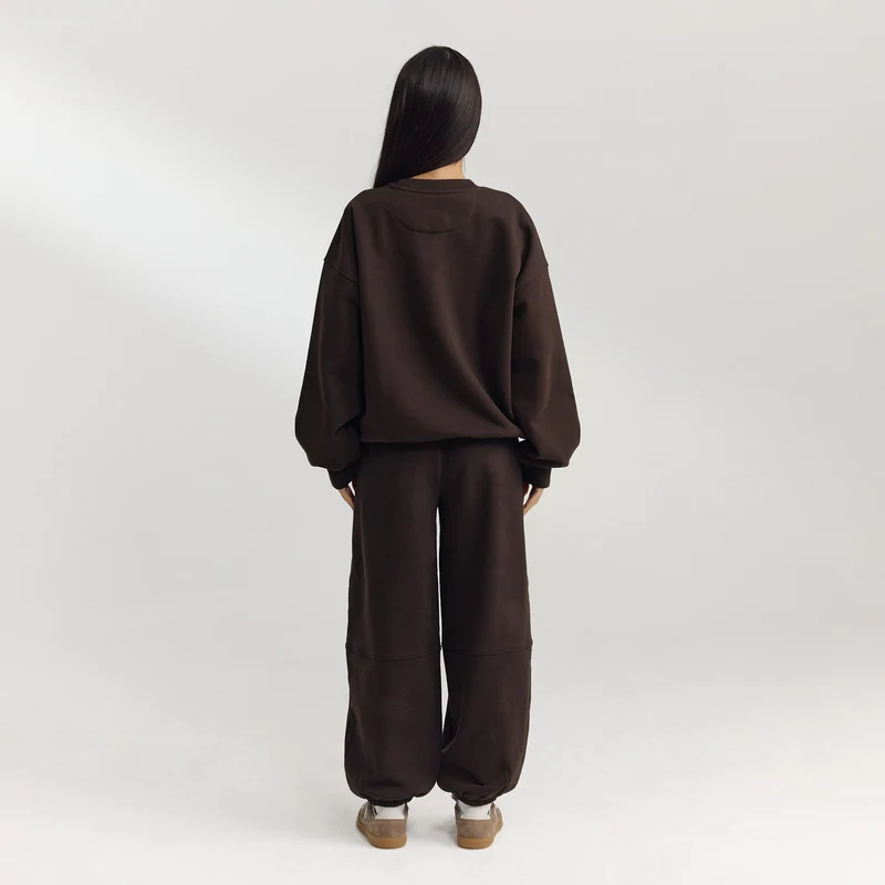 Oversized Pullover - Dunkle Schokolade